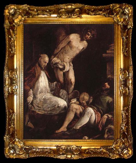 framed  Giacomo Bassano St.Fabian,St.Rocc,and St.Sebastian, ta009-2